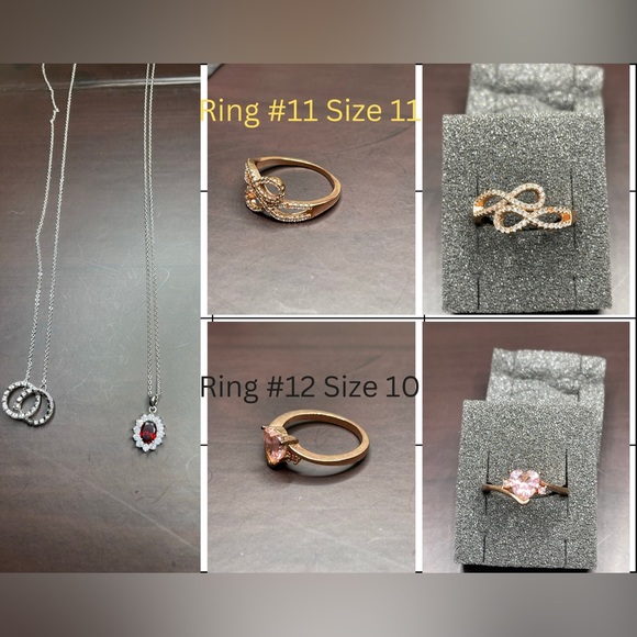 Assortment of rings, necklaces & earrings. All jewelry is brand new, never worn! - Picture 2 of 6
